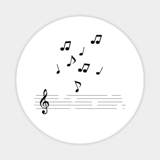 music notes artwork Magnet